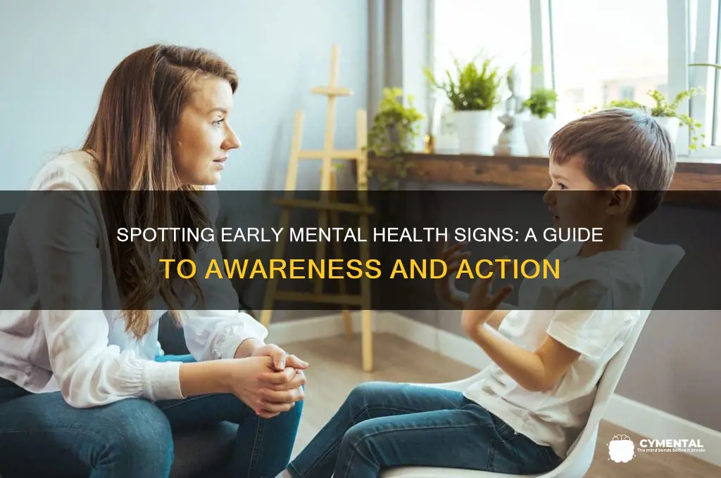 how to identify the early signs of mental health issues