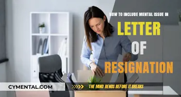 Resigning with Compassion: Addressing Mental Health in Your Resignation Letter