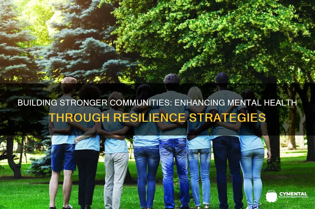 how to incorporate community resilience to help mental health