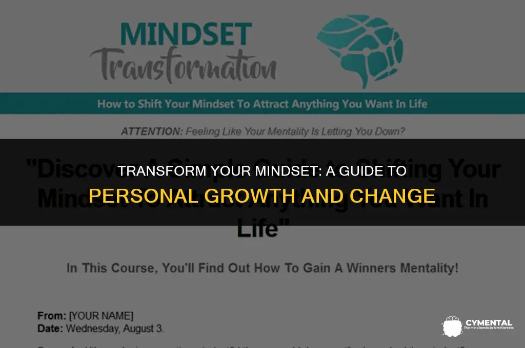 how to mentally change yourself