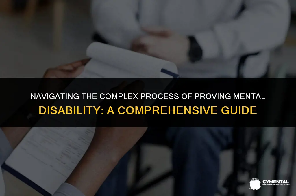 how to prove mental disability