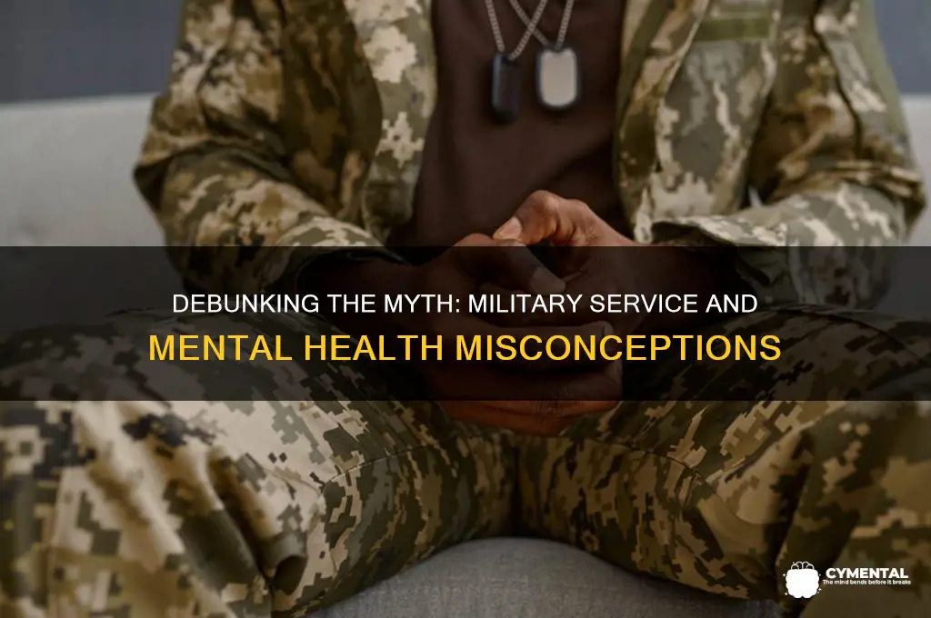 how to rebuttal that military causes mental health issues