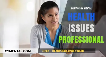 Professional Language for Discussing Mental Health Issues in the Workplace