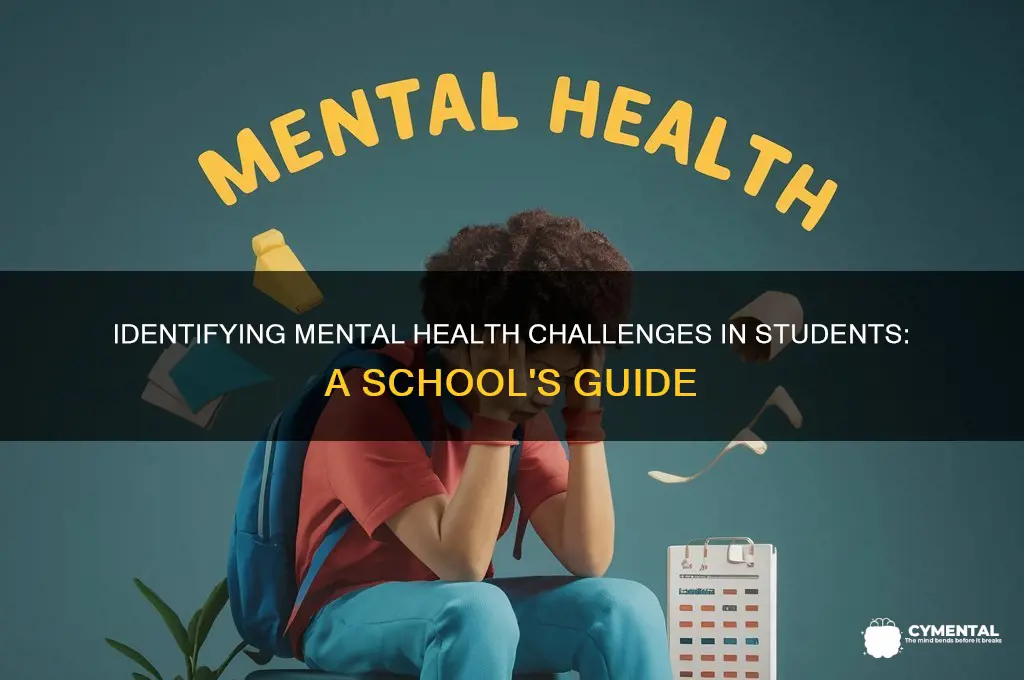 how to spot mental health issues in schools
