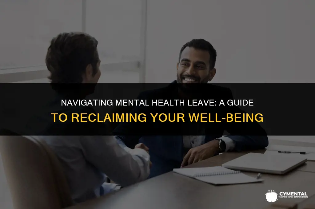 how to take mental health leave
