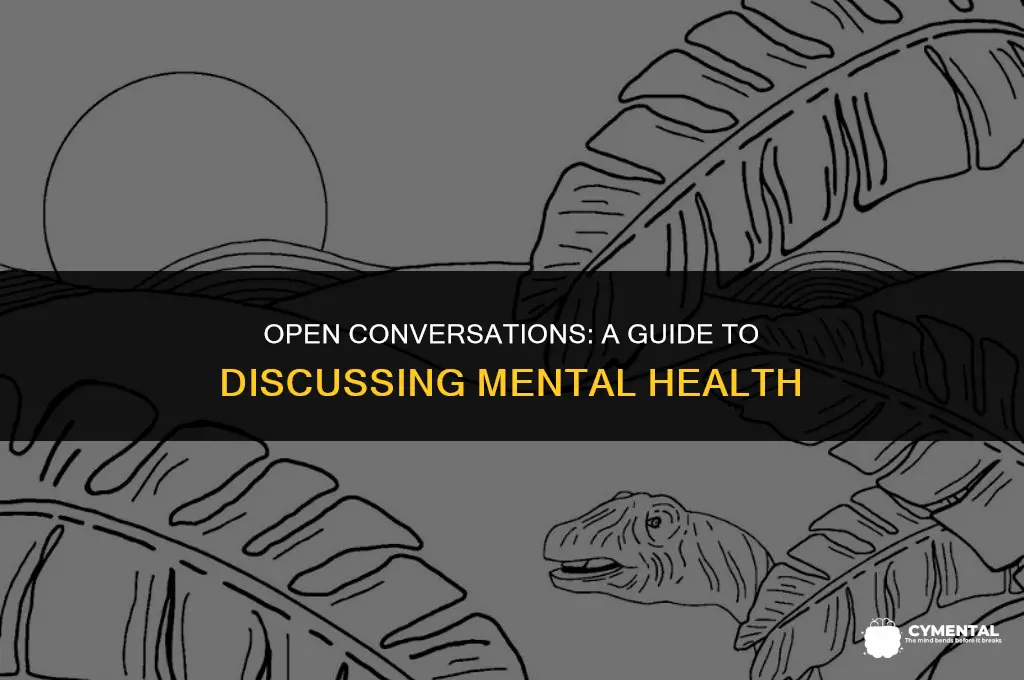how to talk about mental health