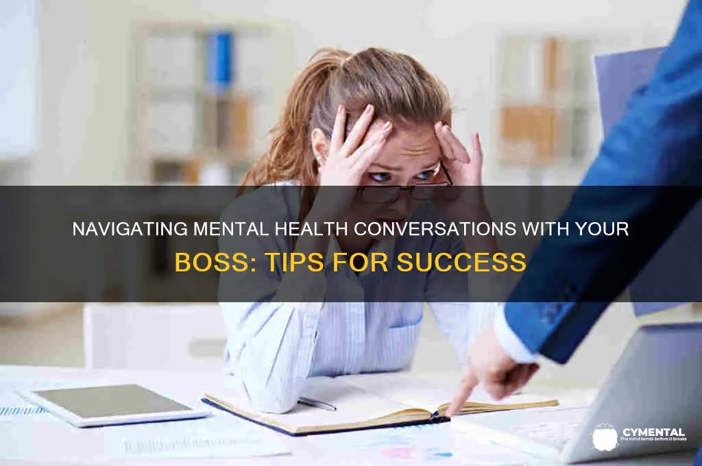 how to talk to your boss about mental health issues