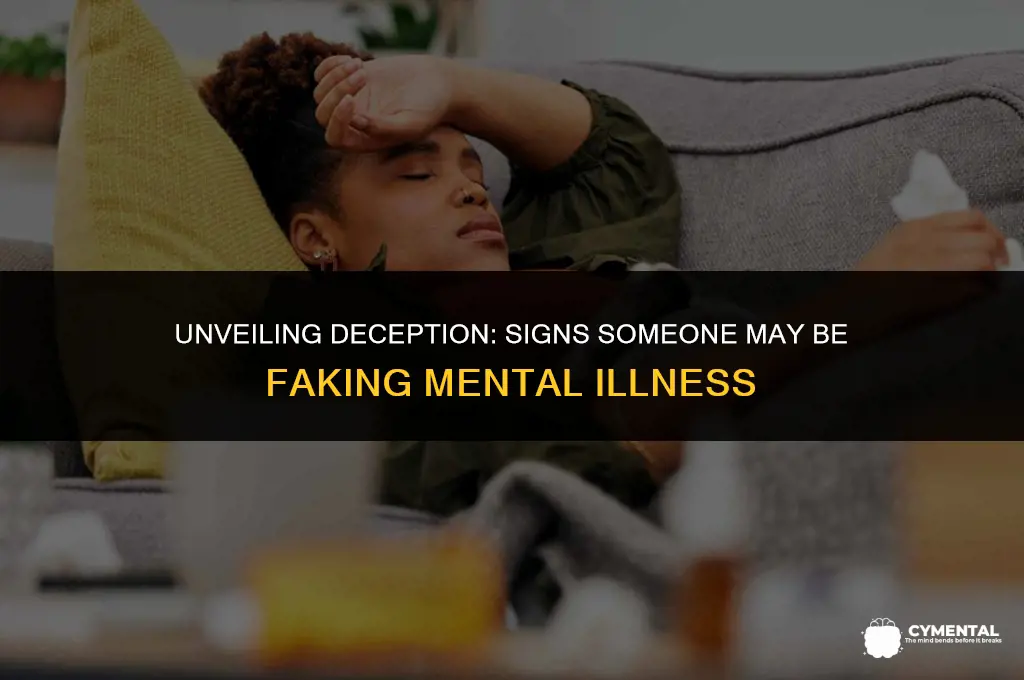 how to tell if someone is faking mental illness