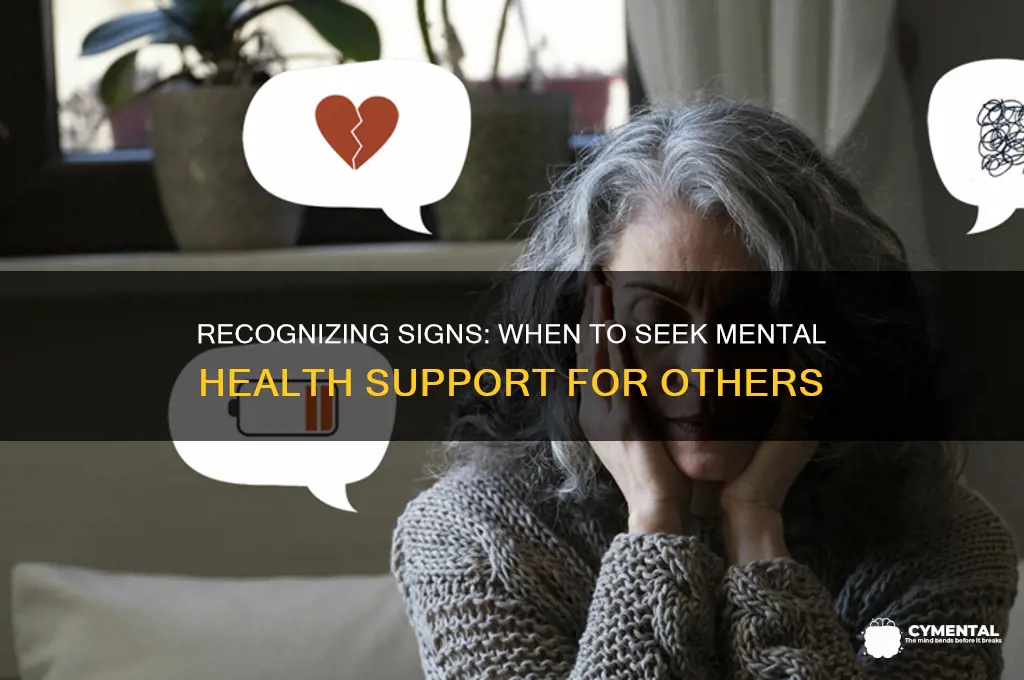 how to tell if someone needs mental help