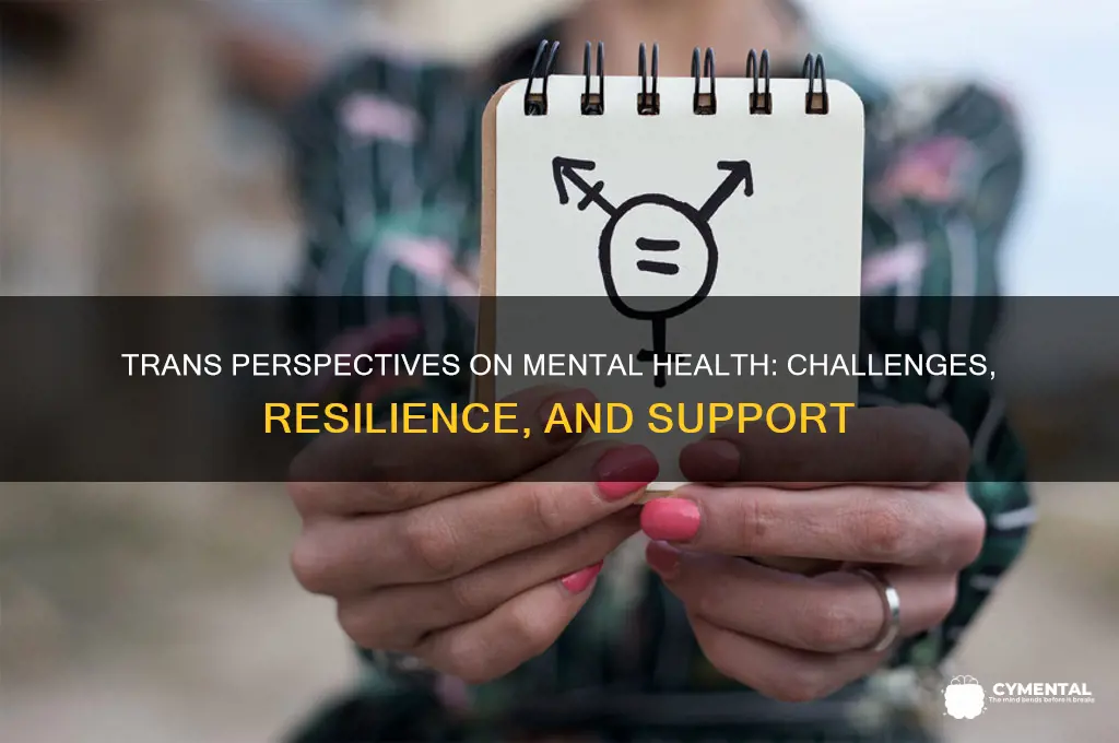 how trans people view mental heath issues