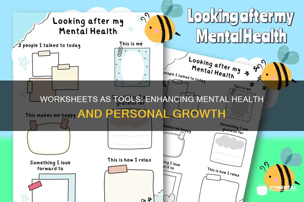 how worksheets can help with mental health challenges