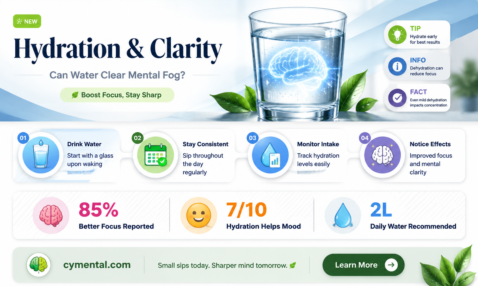can water help mental fog