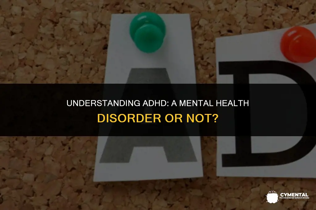 is adhd a mental health disorder