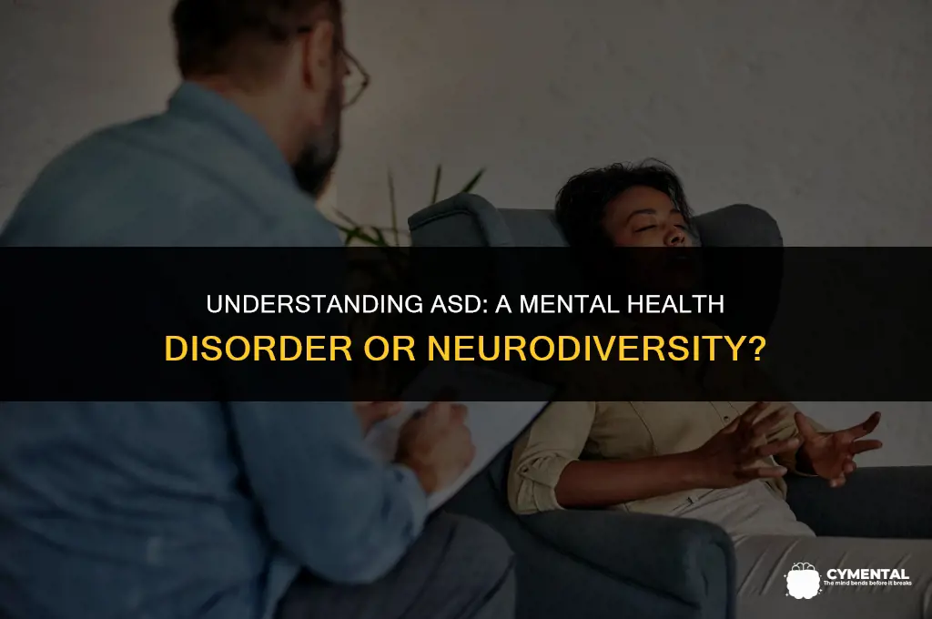 is asd a mental health disorder