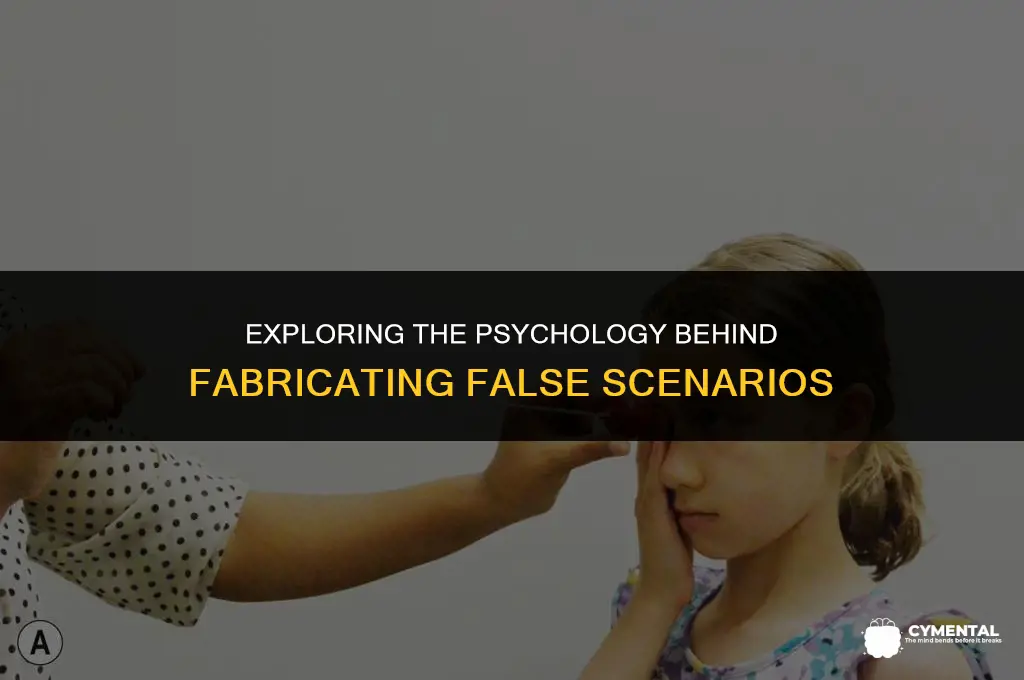 is creating fake scenarios a mental disorder