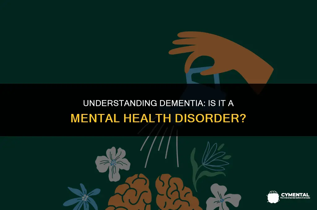 is dementia a mental health disorder