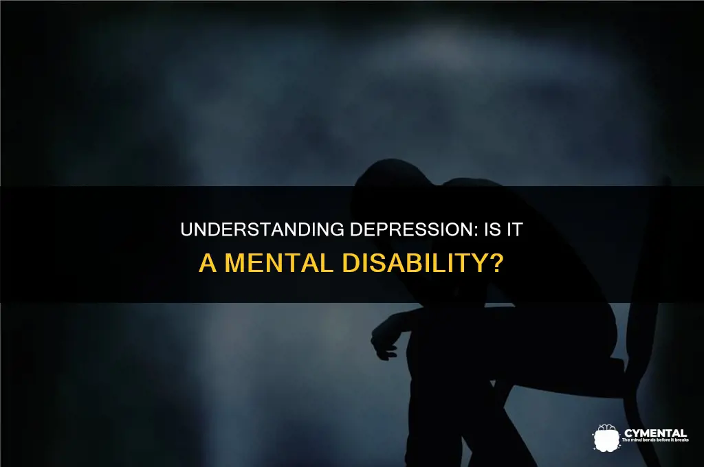 is depression a mental disability