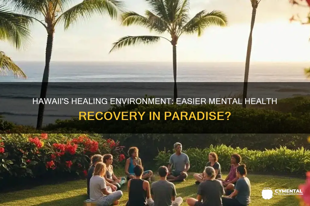 is helaing mental health issues eaier to do in hawaii