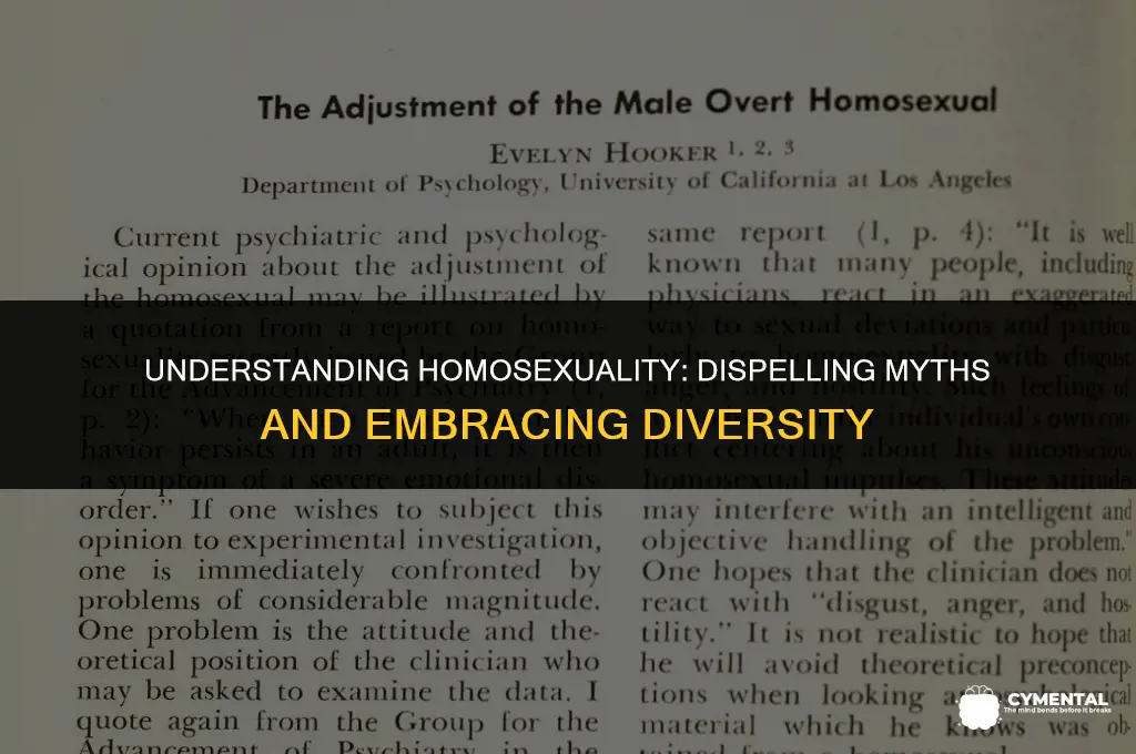 is homosexuality a mental disorder