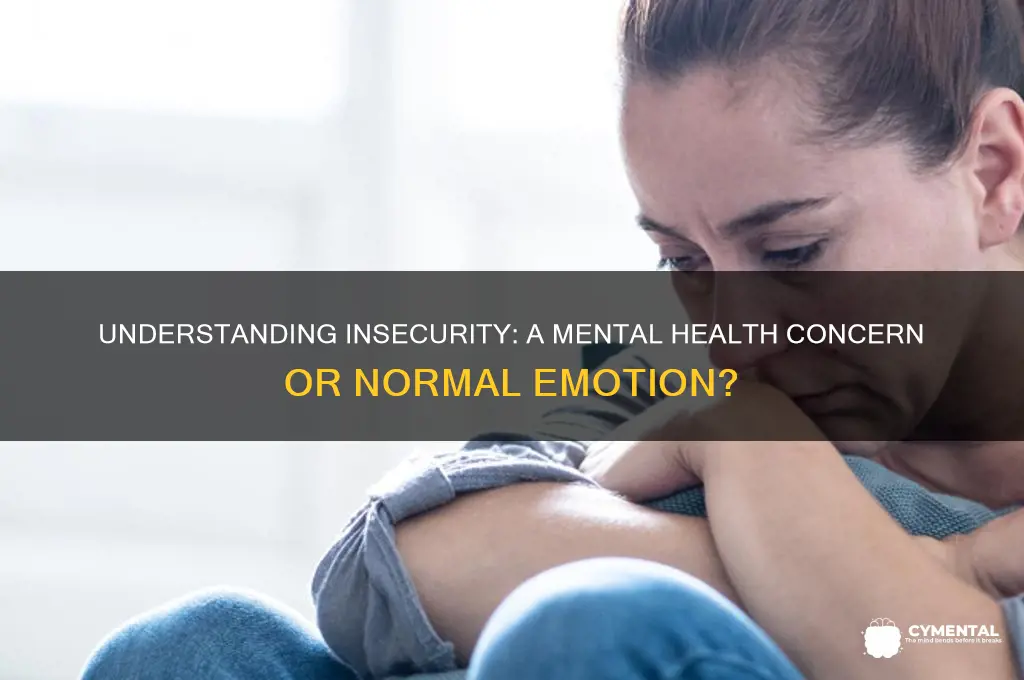 is insecurity a mental health issue