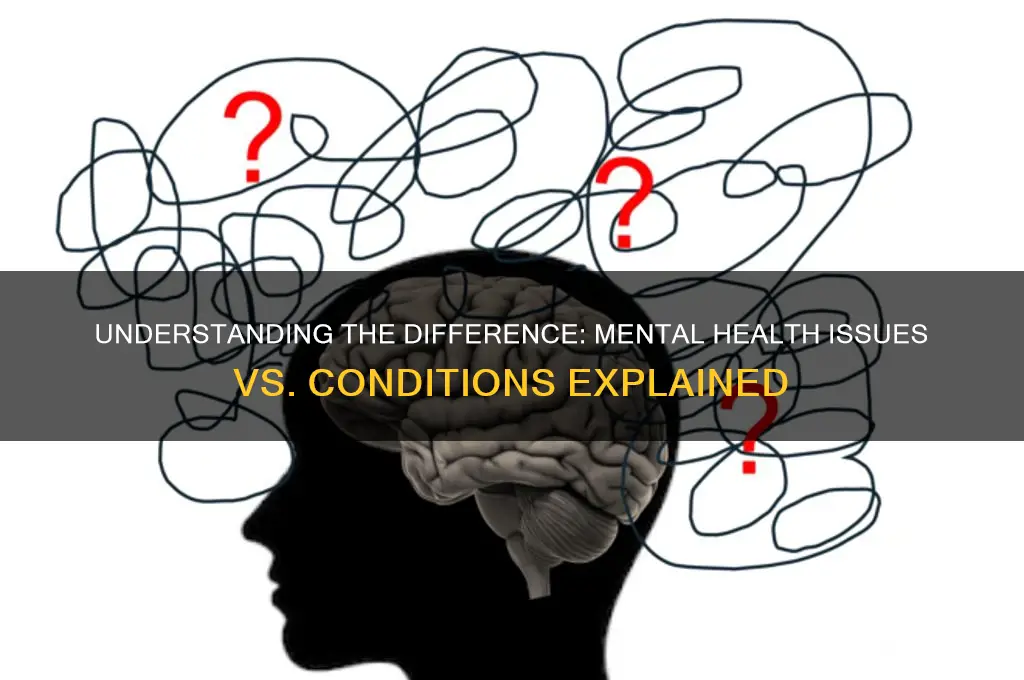 is it mental health issue or mental health condition