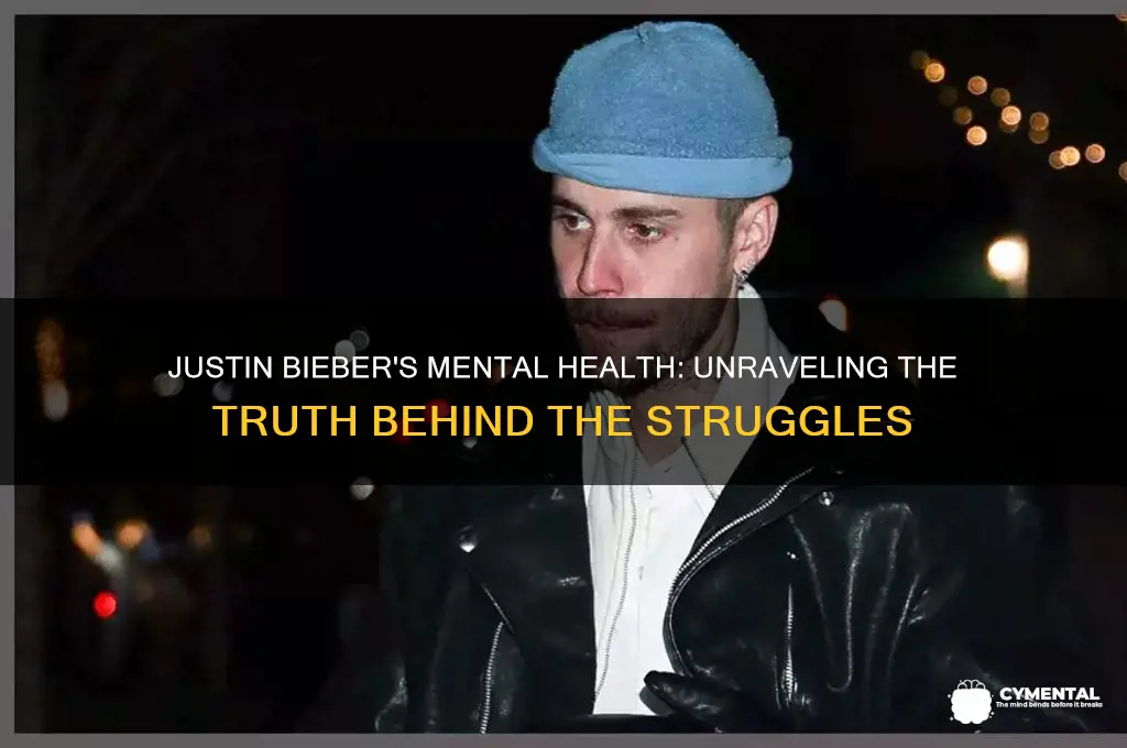 is justin bieber having mental health issues
