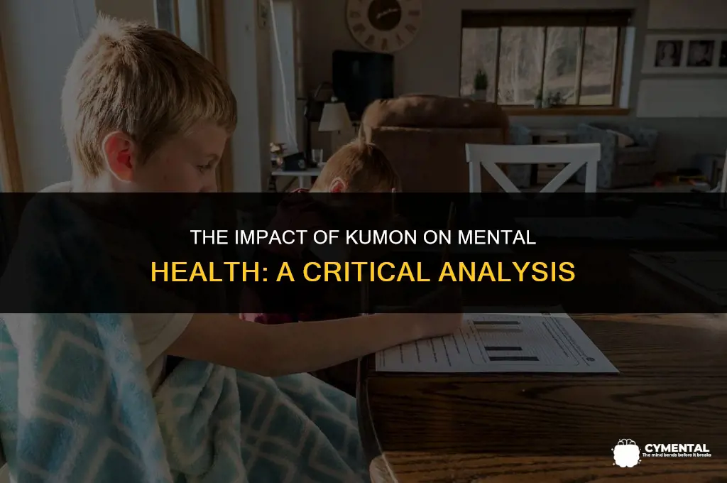 is kumon bad for mental health