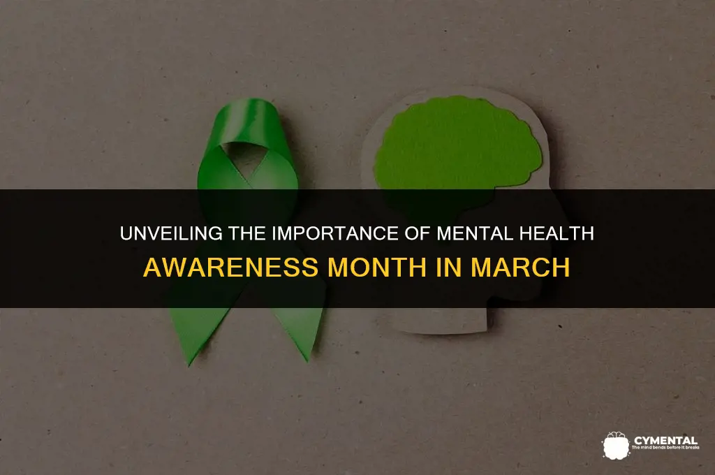 is march mental health awareness month