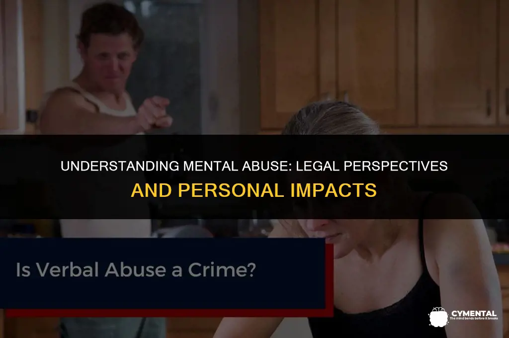 is mental abuse a crime