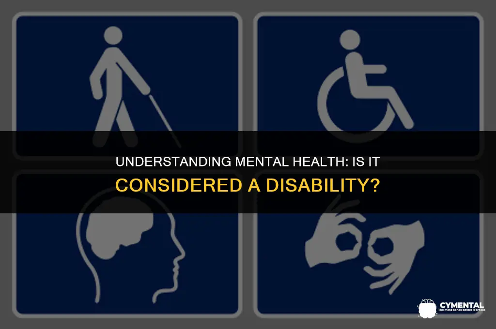 is mental health considered a disability