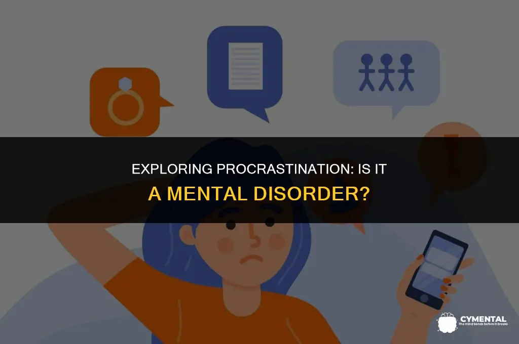is procrastination a mental disorder