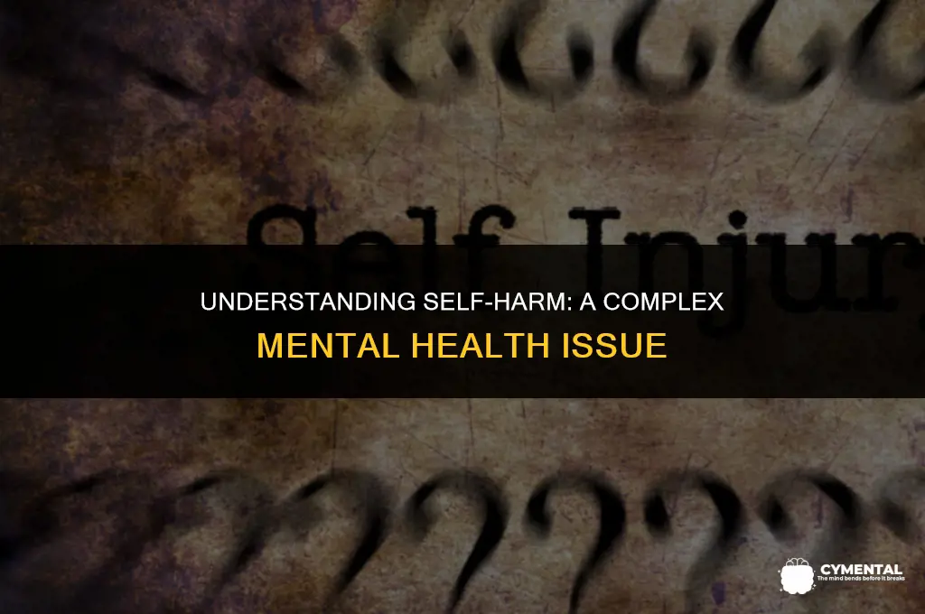 is self harm a mental disorder