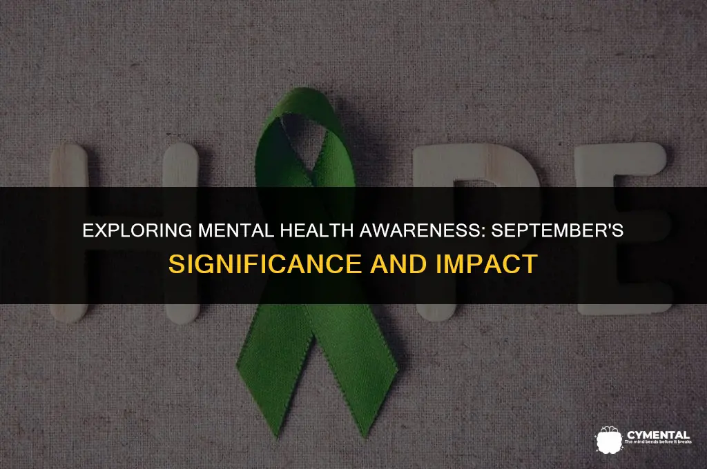 is september mental health awareness month