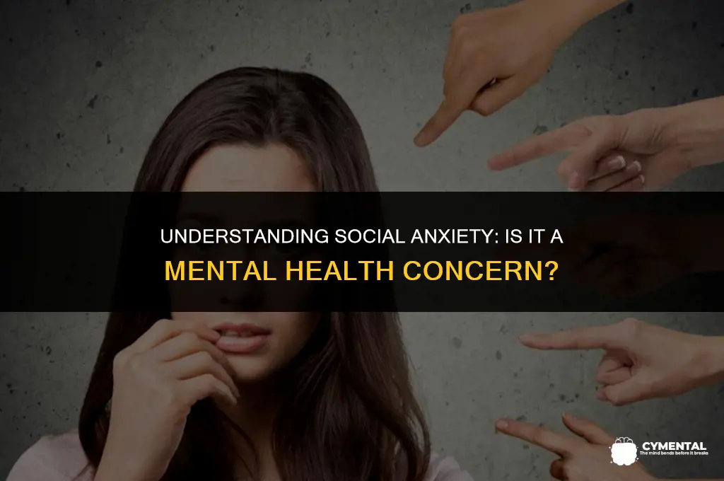 is social anxiety a mental health issue