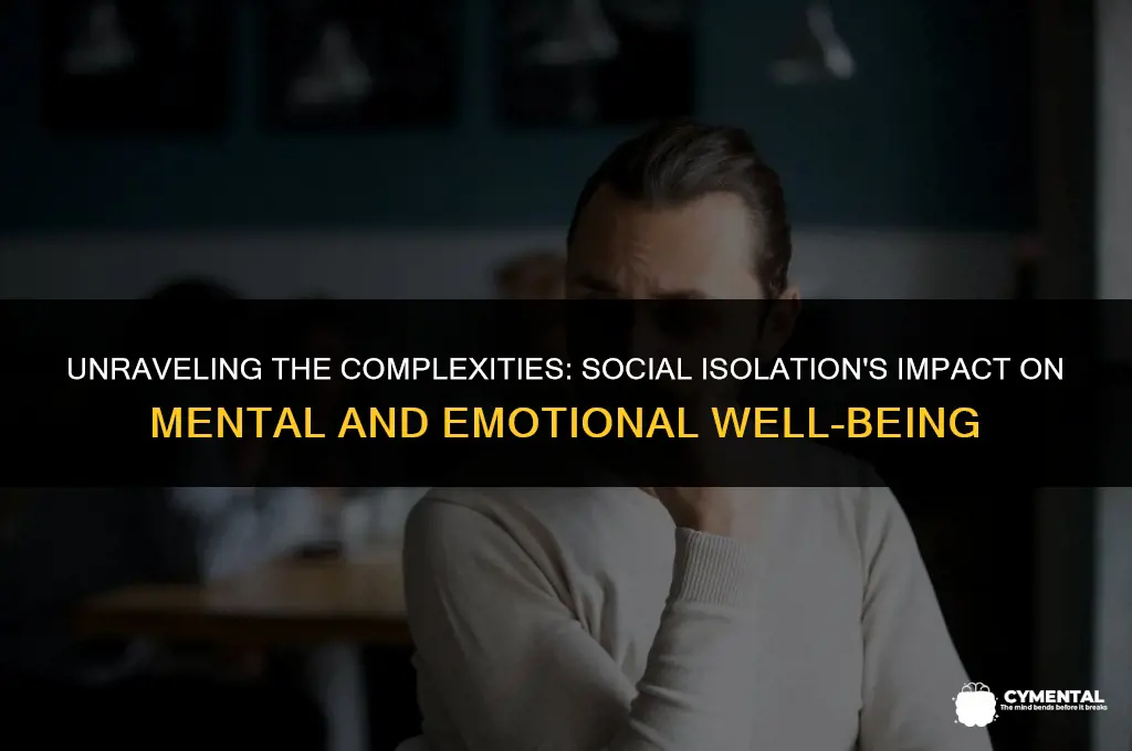 is social isolation a mental or emotional issue