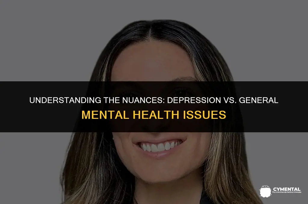 is there a difference between droression and mental heath issues