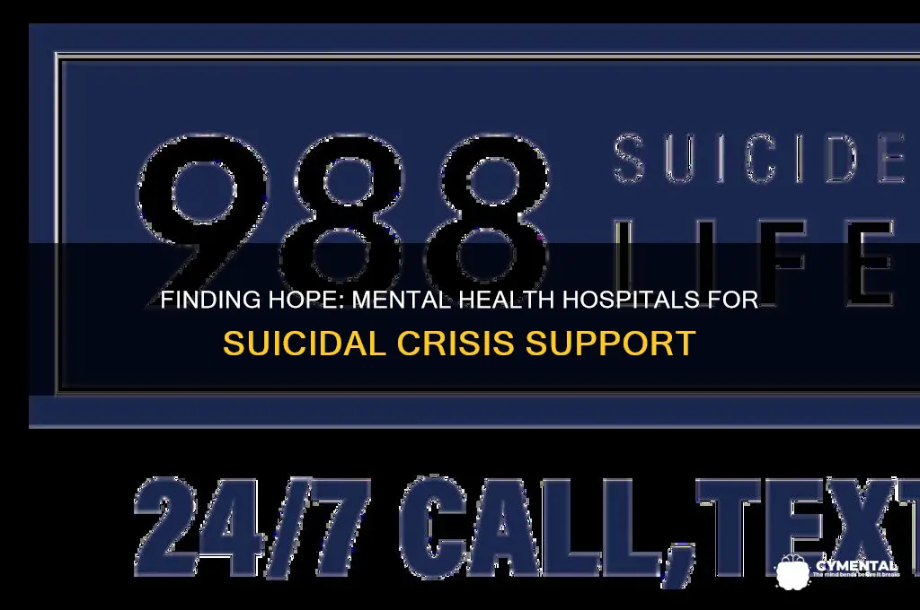 is there mental health hospitals for suicidal help