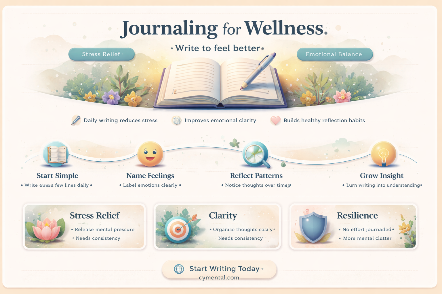 how can writing down help your mental health and wellness