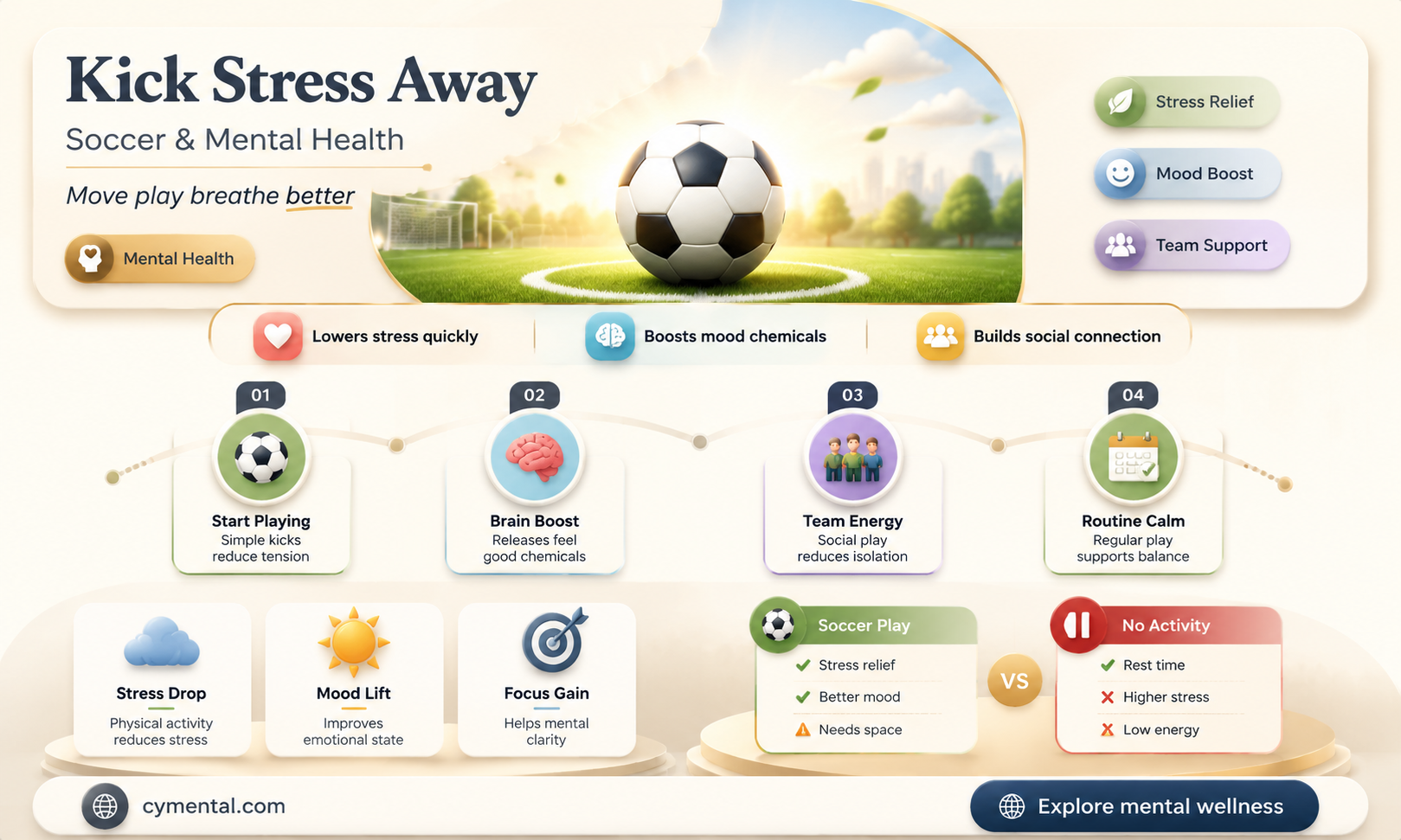 how can soccer help your mental health