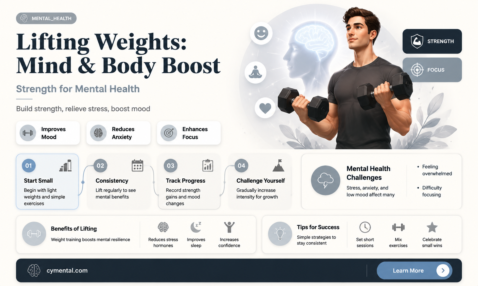 does lifting weights help mental health