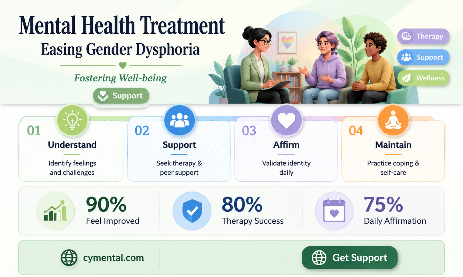 does mental health treatment help gender dysphoria