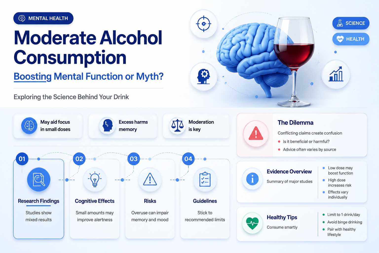 can one alcoholic drink help mental function