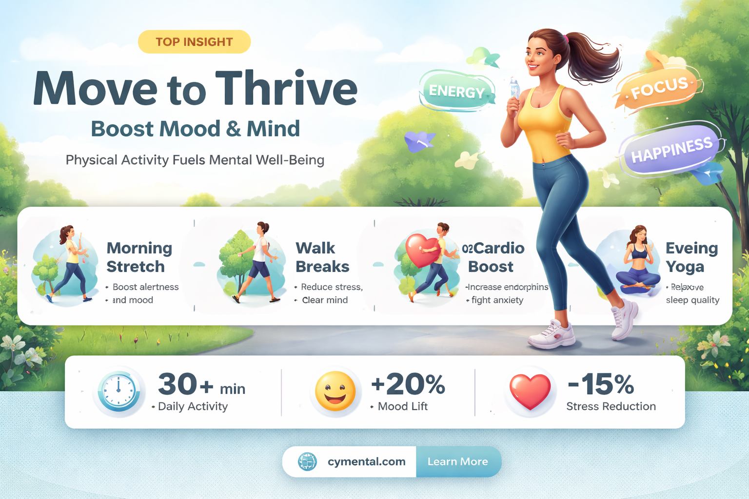 does physical activity help maintain positive mental health