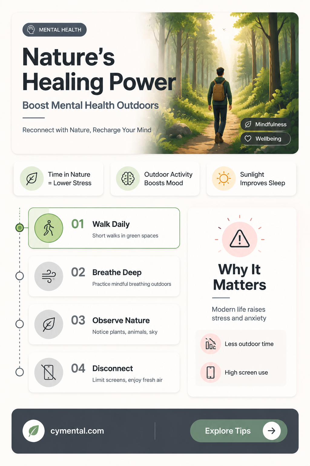 does being in nature help mental health