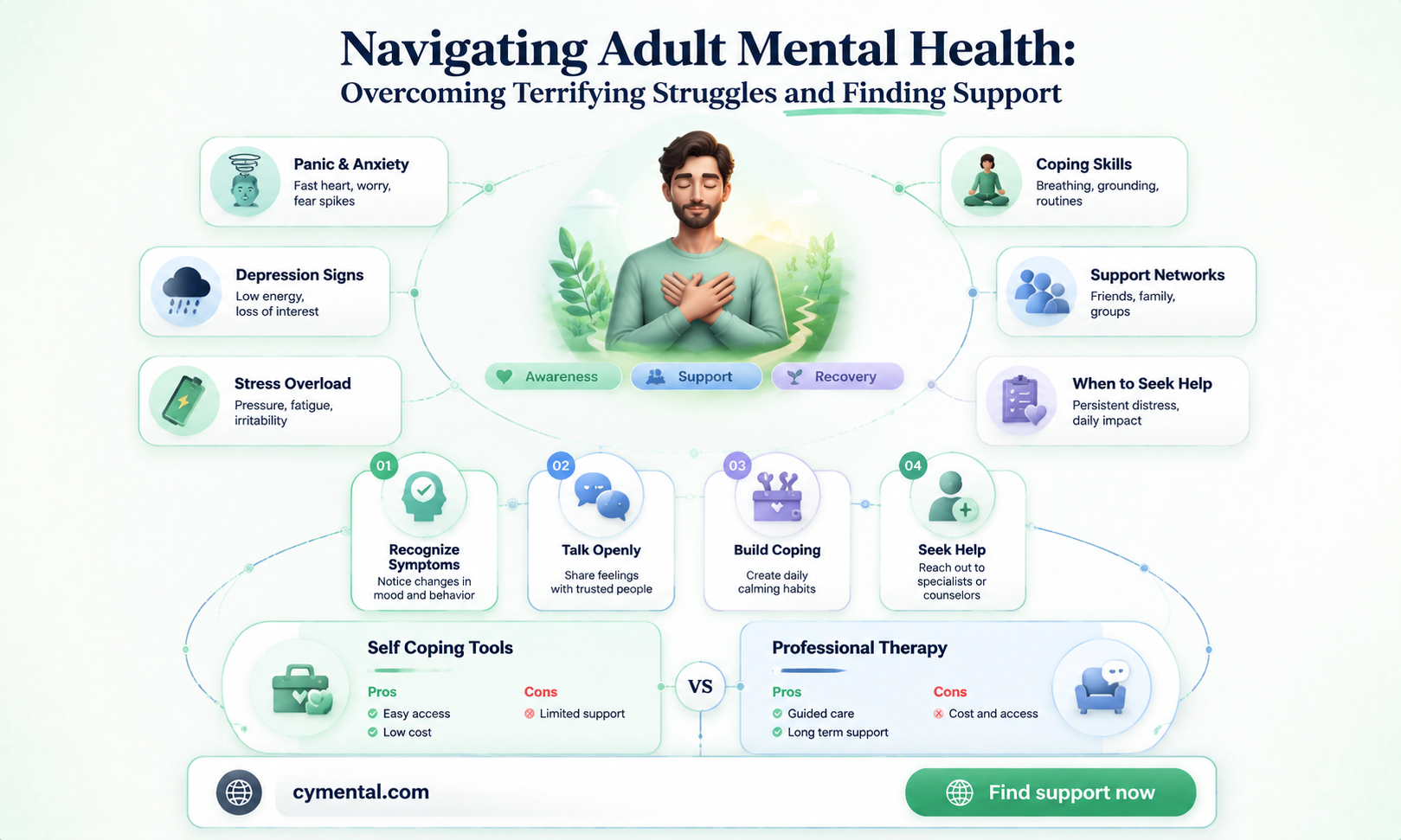 how can you get an adult mental help terros
