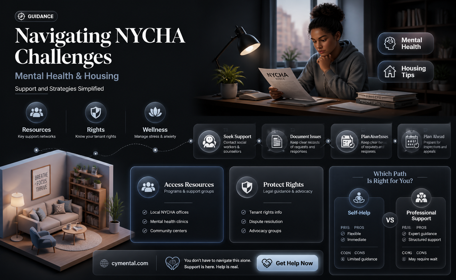 can a mentally ill person get evicted from nycha