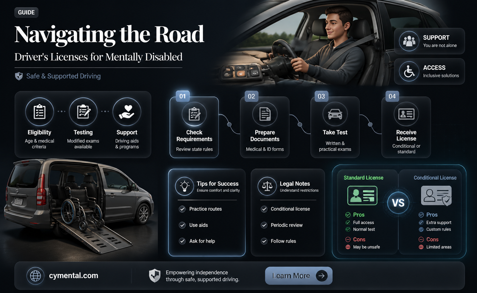 can a mentally disabled person get a driver