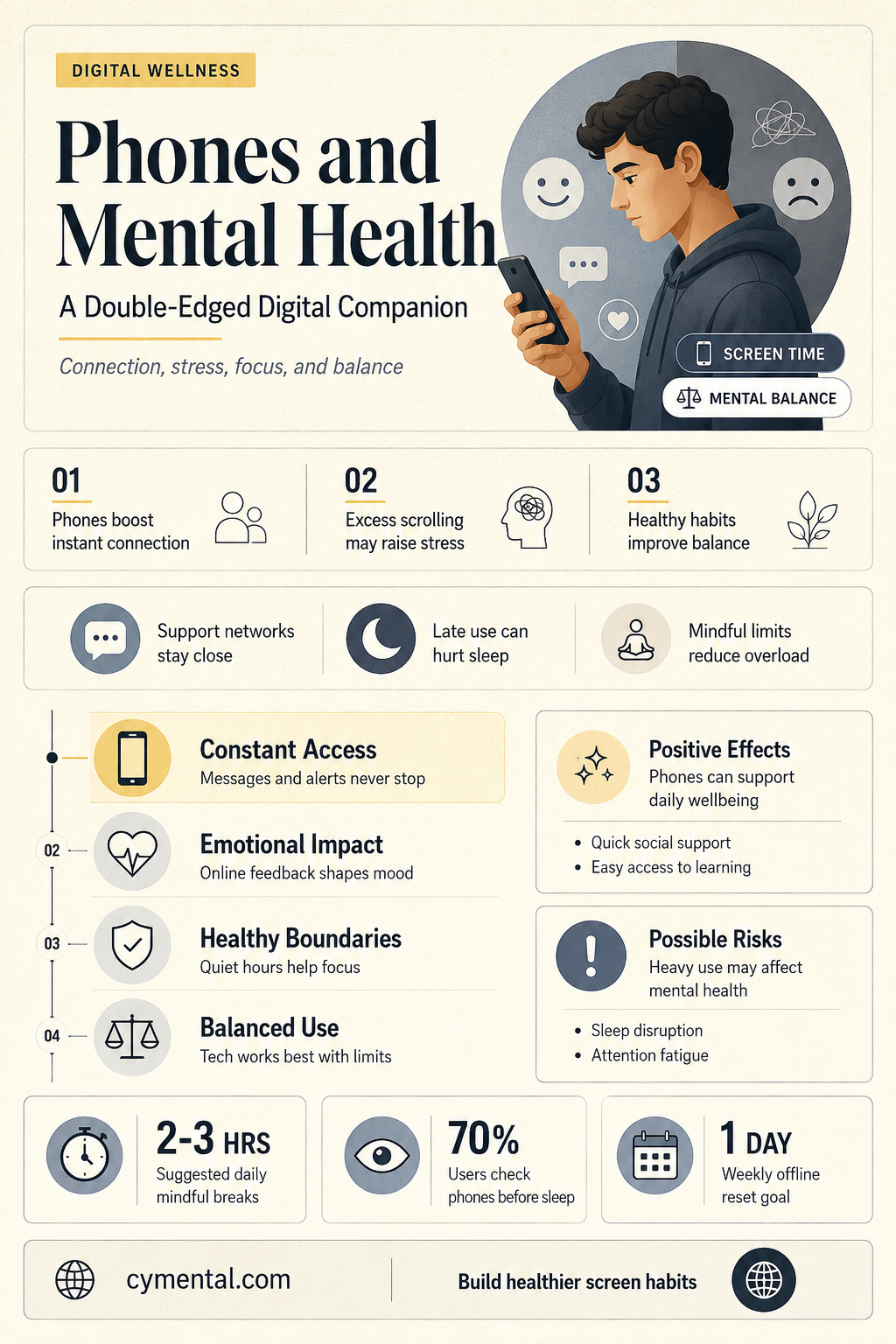 do phones help with mental health