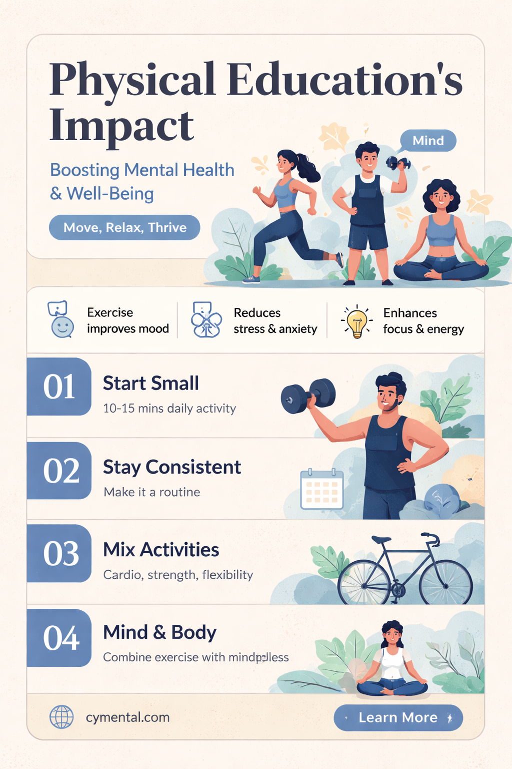 does pe help mental health
