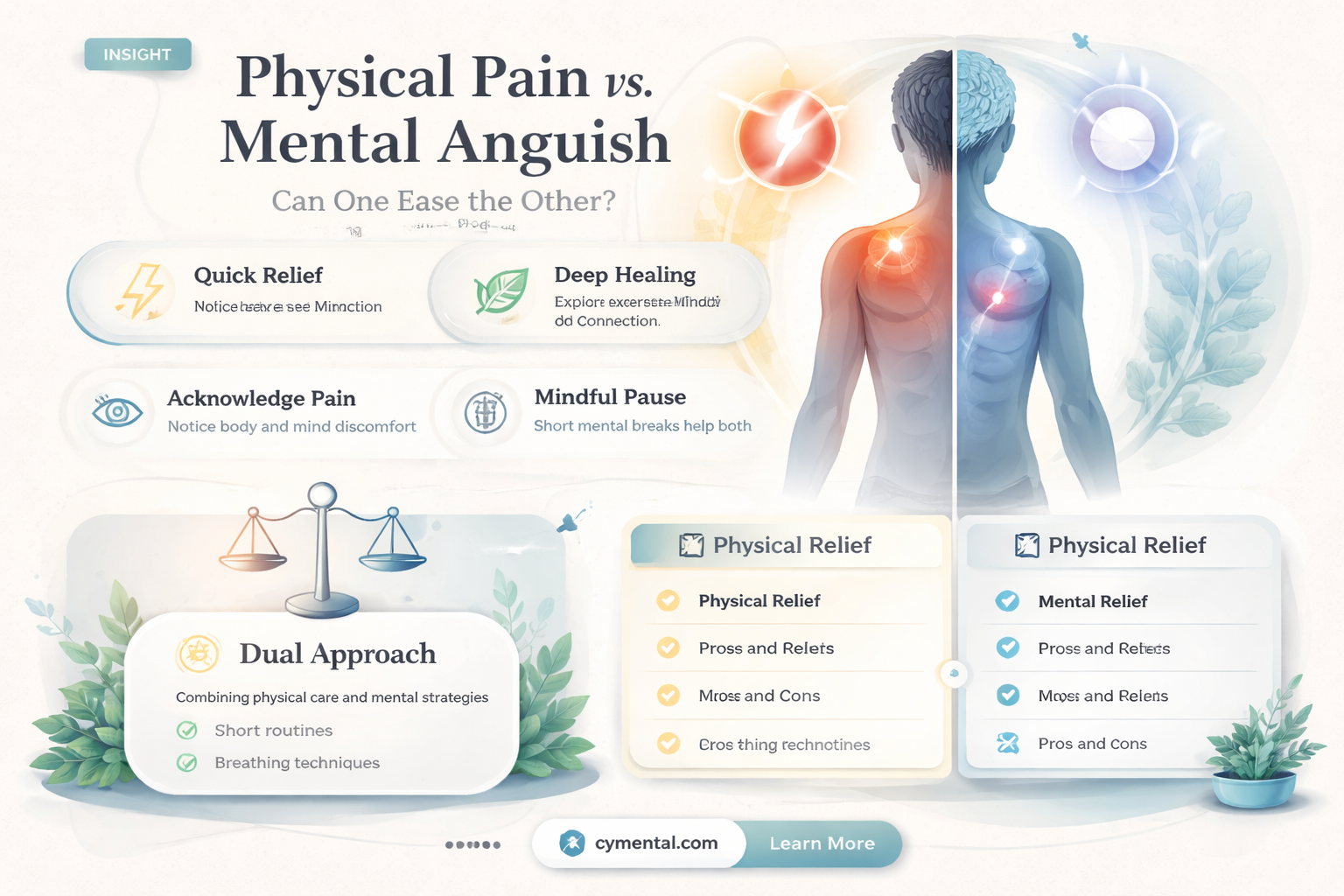 does physical discomfort help with mental discomfort
